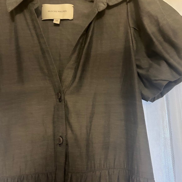 Brochu Walker Gray Midi Dress - Picture 1 of 4